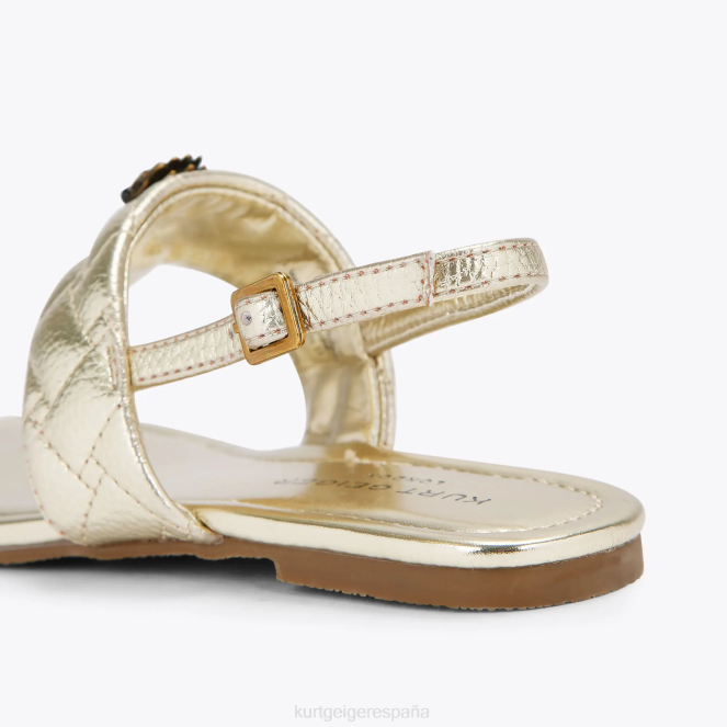 Kurt Geiger niños sandalias london mini kensington t 2LPR483 | calzados oro